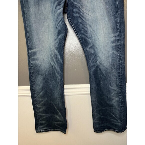 Polo Ralph Lauren Jeans Mens 44x36 Blue Straight Leg Stretch Denim Dark Wash - Picture 3 of 11